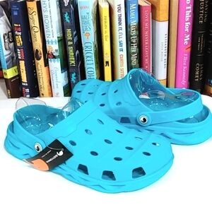 GOYOMA LIGHTWEIGHT TEAL BLUE OUTDOOR CLOG SANDALS SIZE 10 MEDIUM NWT